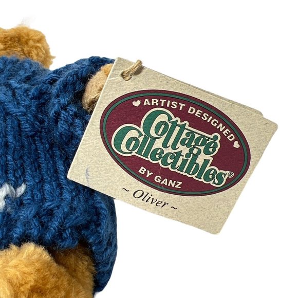 Cottage Collectibles Ganz Bear in Sailboat Sweater 7” Boating Martha’s Vineyard - Picture 3 of 5